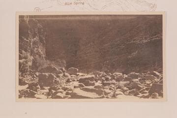 First cataract below Blue Spring. Canyon of the Little Colorado River