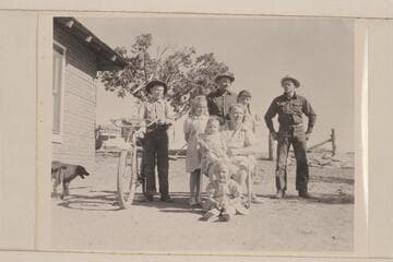 C. M. Bundy and family; Mt. Trumbull