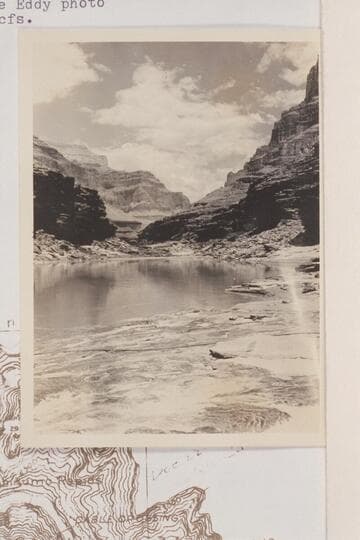 Upriver from about head of rapid at Copper Canyon?? Bright Angel gauge: 2650 cfs