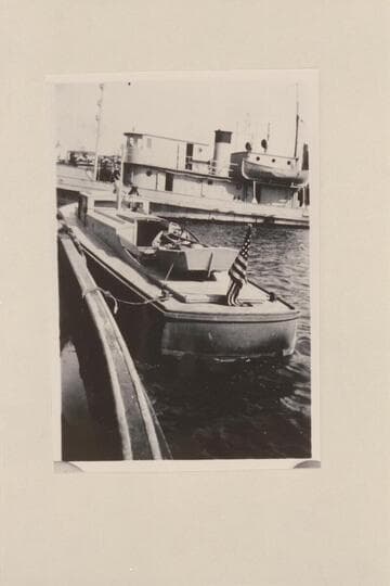 Motorboat IMP on which James R. Ervin served in the Coast Guard at San Pedro