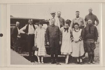Gov. George Dern enroute to Hite for trip by boat through Glen Canyon with some of the Hanksville people