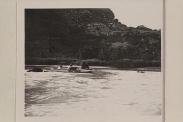 The "Joan" in Desolation Canyon; Green River. Near McPherson Ranch. McPherson Ranch is Mile 39.4 left bank