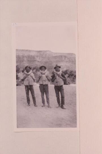 Blake, Loper, Lint. Near McPherson Ranch about 40 miles above Greenriver, Utah