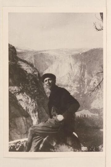 Will R. Chenoweth.  Chief of party, USGS survey of Cataract Canyon, 1921.  Self-portrait made at Yosemite in 1919.  Chenoweth was chief of party that visited the Gretory Bridge in 1921