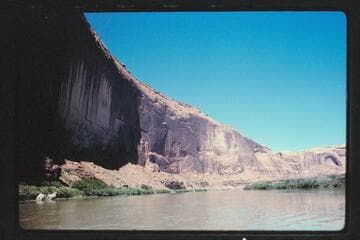 Tapestry Wall, arch above Warm Spring Canyon