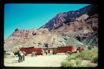 Disney trucks at fort