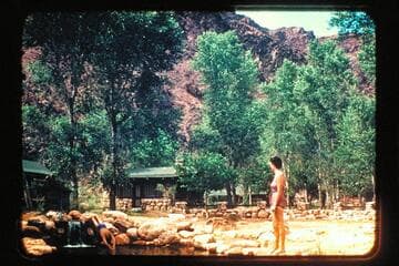 Mala at Phantom Ranch pool