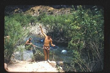 Buzz with fish; Tapeats Creek