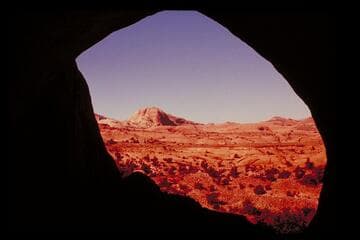 Out from cave in upper Bald Rock Creek