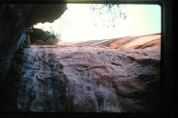 Down tributary of Halls Creek; right bank below Baker's Ranch