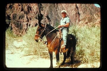 Edi Jaun at Bright Angel Creek