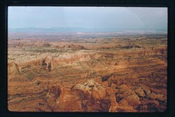 Westerly across Stanton Canyon from buttes with elevation 5754