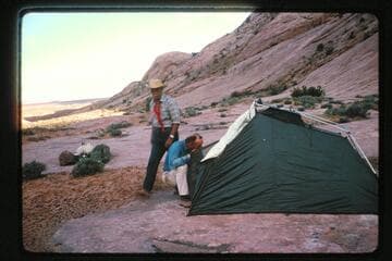 Archeyes' tent; Belknap examination