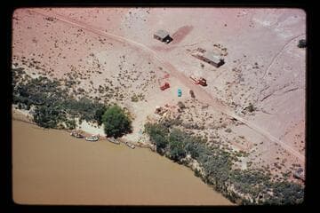 Lees Ferry fort and gear for Marston-Disney cruise