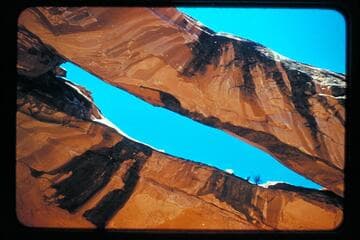 Natural bridge in easterly fork of Little Finger Canyon