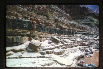 Strata at right bank above The Anvil