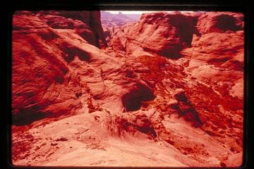 Head of canyon formed by joint north of Anasazi Canyon