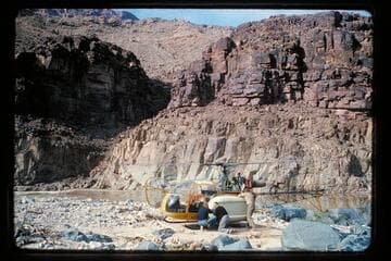 Unloading Yak; 217 Mile Rapid