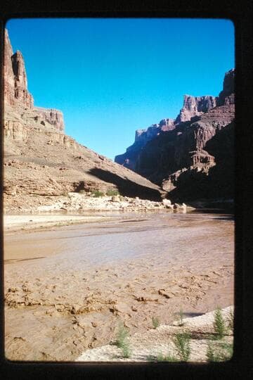 Up Marble Canyon from mouth of Little Colorado