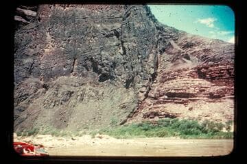 Lava upthrust opposite Tanner Trail