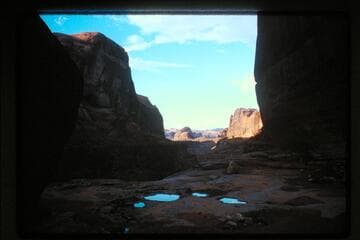 Out of Nasja Canyon at dropoff