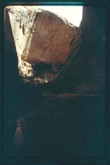 Overhang in 73, upstream view