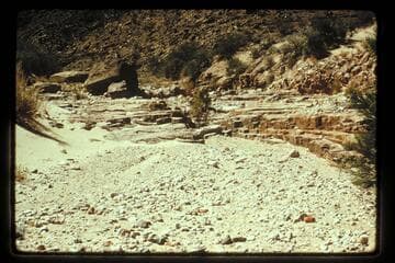 Looking up Fall Canyon from near mouth