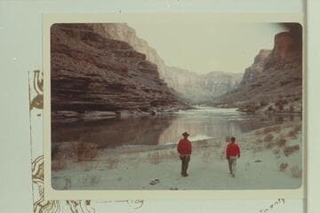 Return to camp above Forster Rapid after study of possible way out of Canyon