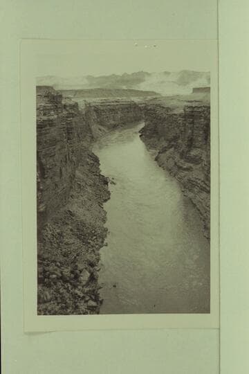 Upriver from the bridge at Marble Canyon. Lees Ferry gauge: 19,400 cfs