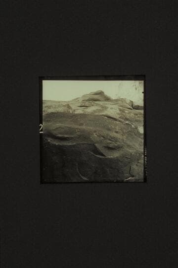 The sign and the inscription at Browns Riffle. Mile 12. Marble Canyon