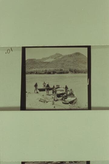 Preparations for Grand Canyon cruise. Lees Ferry