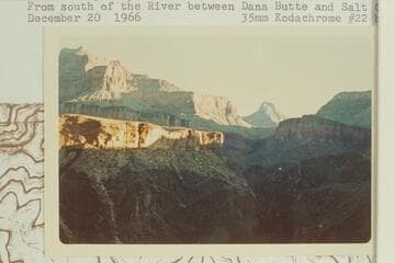 Buddha Temple up canyon to east of Isis which is at left. From south of the river between Dana Butte and Salt Creek