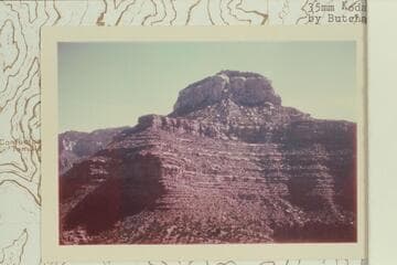 End of colonade from saddle