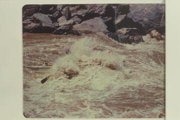John Harper in the sadiron "Mexican Hat III." Horn Creek Rapid