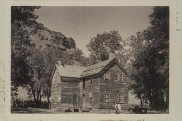 Lees Ferry ranch house from dooryard