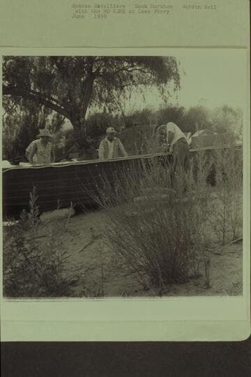 Spence Cavalliere; Dock Marston; Gordon Avil.  With the "No Name" at Lees Ferry