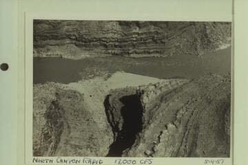 North Canyon Rapid.  Approximate gauge:  17,000 cfs