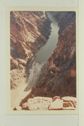 Horn Creek Rapid from promontory west of Horn Creek