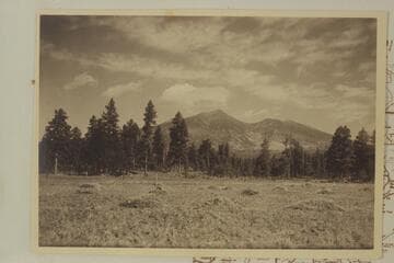 The San Francisco Peaks.  Print from Freeman collection