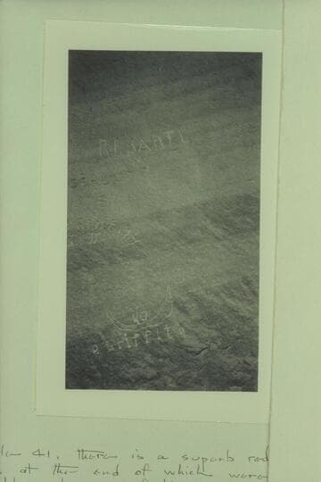 Names on wall 41.5 miles below Green River, Utah