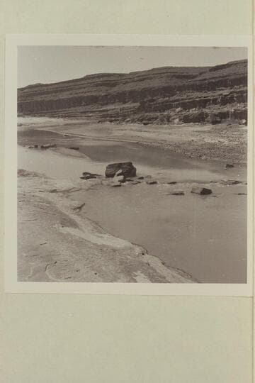 The San Juan River above the bridge at Mexican Hat.  The gauge was about 20 cfs