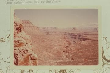 Volcanic plug, Boysag Point, Mt. Sinyala. From the passage through the Coconino in Beaver Canyon