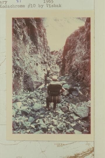 Down trail to Vulcan Rapid