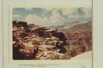 The drop-off point at Prospect Valley on route to river at Vulcan Rapid. Vulcan's Throne is at right