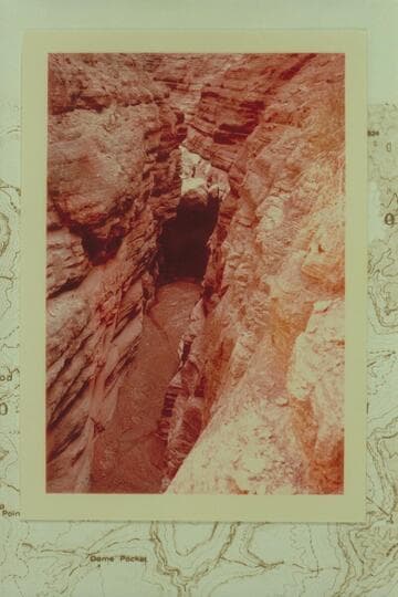 40 ft. waterfall 1/4 mile from mouth of Tuckup Canyon
