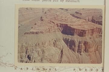 Possible Redwall descent east of Fishtail Canyon