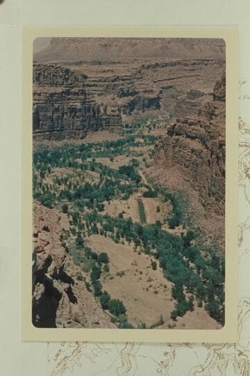 Supai village from south of Horse Trail Canyon