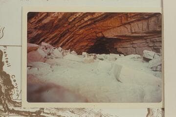 View into cave at Mile 137.5 left bank