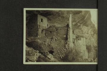 A well preserved cliff dwelling on the San Juan