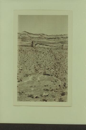 The U. S. Oil Co. test well at Cedar Mesa.  Drilled 3640 ft., struck mica schist and shot our expectations at least for that place